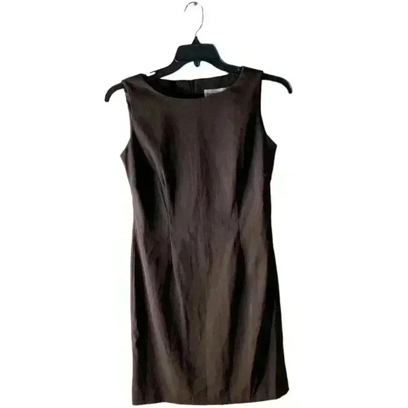 Danny & Nicole A-Line Fitted Brown Dress Women's Size 6 - Picture 1 of 7